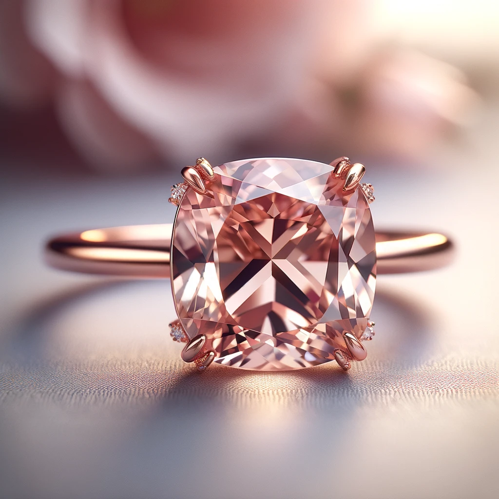 Morganite engagement ring