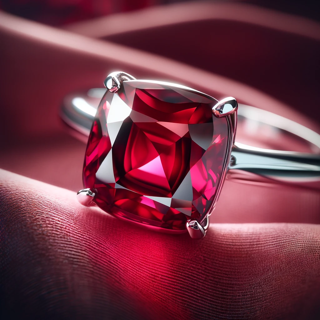 Ruby engagement ring