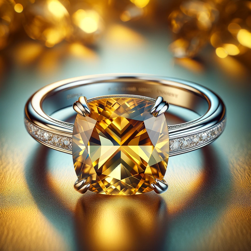 Topaz engagement ring 