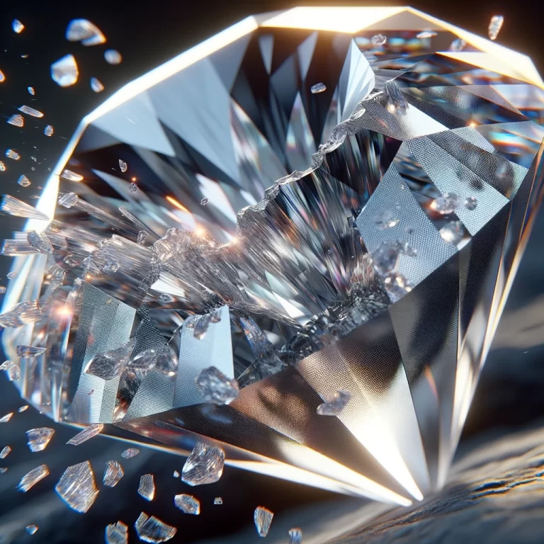 DALL·E 2024-05-03 21.15.46 - A hyper-realistic close-up image of a diamond being chipped