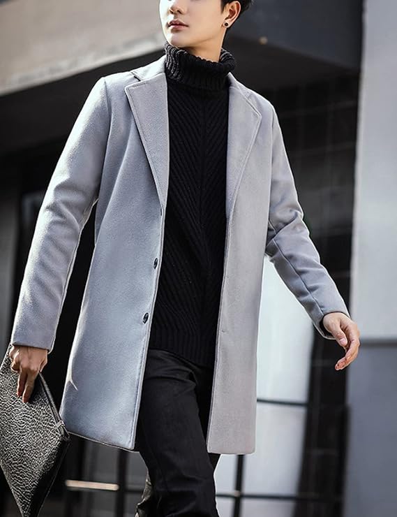 Mens overcoat fashion