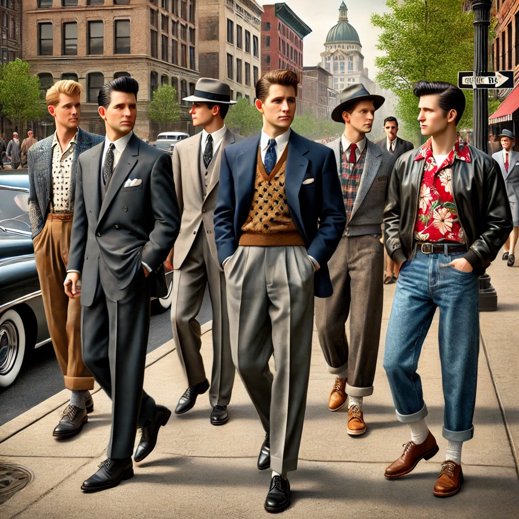 Men's Fashion in the 1950s